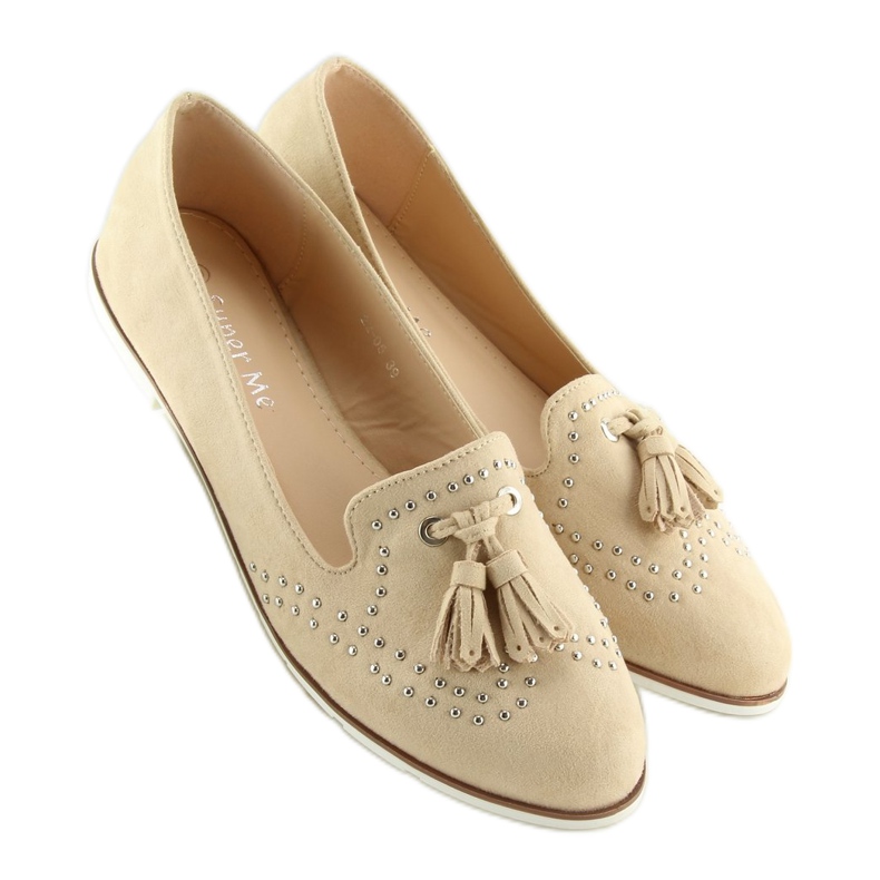 Women's beige loafers 22-05 Beige 1 Women's beige loafers 22-05 Beige 1