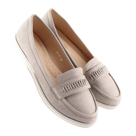 Gray Loafers for women 22-07 Gray grey 2