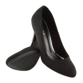 Pumps with almond toes black B-41 Black 1