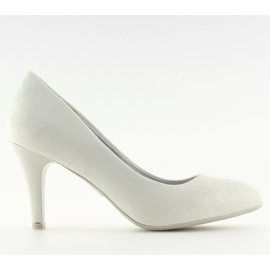 Pumps with almond toes gray B-41 Gray grey 2