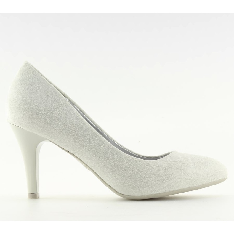 Pumps with almond toes gray B-41 Gray grey 2