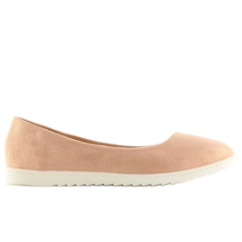 Smooth pink women's ballerinas BH1236-BL Pink 2