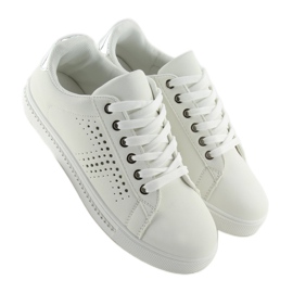 Sneakers with white stones BM1971 White 1