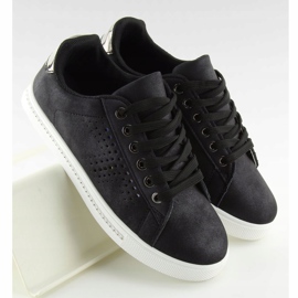 Black BM1971 Black sneakers with stones 1