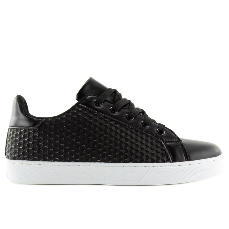 Black women's sneakers KK-142 Black 2