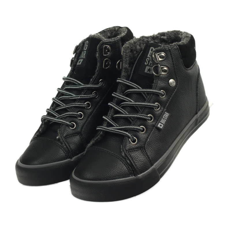 Sports sneakers with fur Big Star black 4 Sports sneakers with fur Big Star black 4