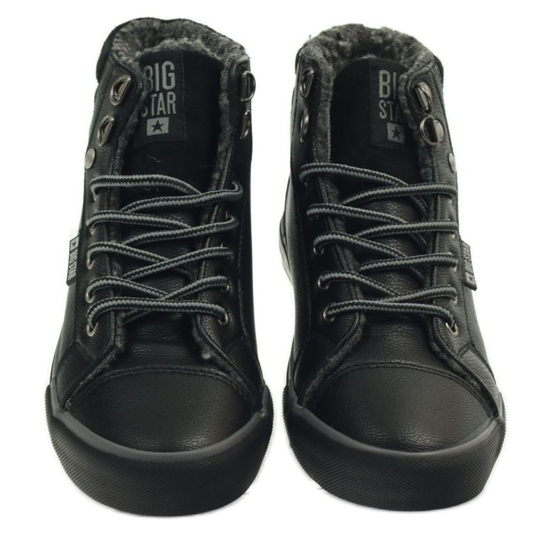 Sports sneakers with fur Big Star black 3 Sports sneakers with fur Big Star black 3