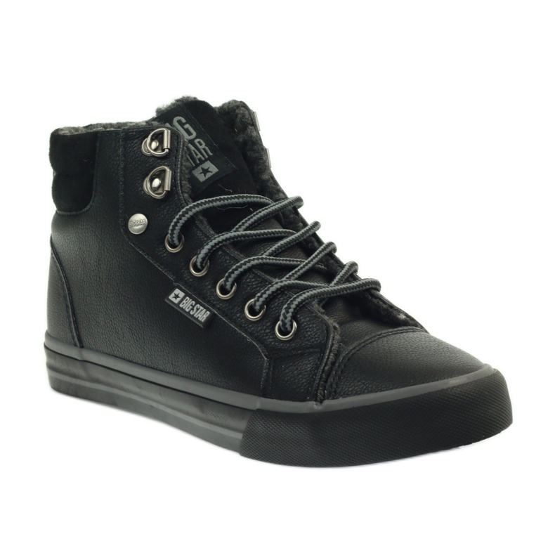Sports sneakers with fur Big Star black 1 Sports sneakers with fur Big Star black 1