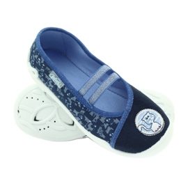 Befado children's shoes ballerinas slippers 116x241 blue navy blue 3 Befado children's shoes ballerinas slippers 116x241 blue navy blue 3