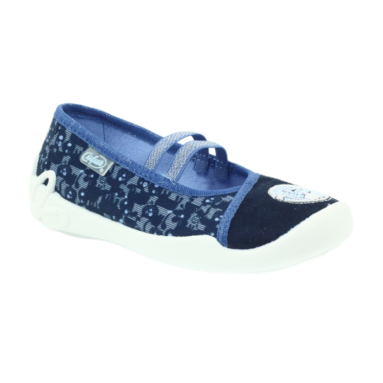 Befado children's shoes ballerinas slippers 116x241 blue navy blue 1 Befado children's shoes ballerinas slippers 116x241 blue navy blue 1
