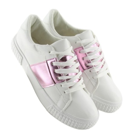 Women's sneakers white and pink M896 WHITE / PINK violet 1