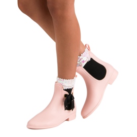 Vices powder rain boots pink 1