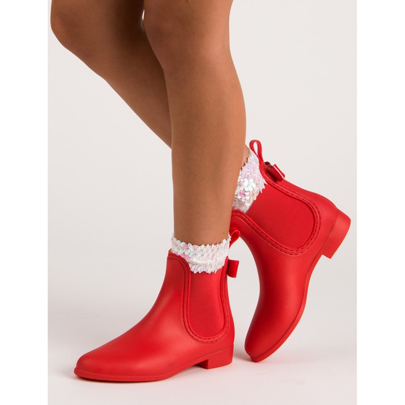 Women's vices galoshes red 1