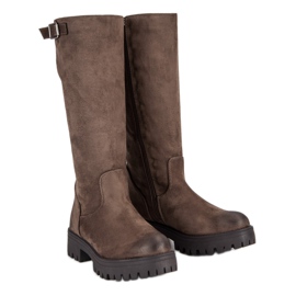 Corina Women's high boots C7863ta brown 1