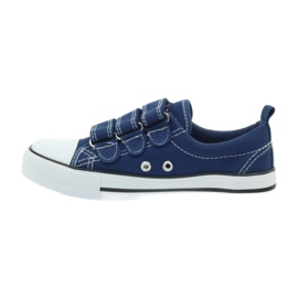 American Club American denim velcro sneakers navy blue 2