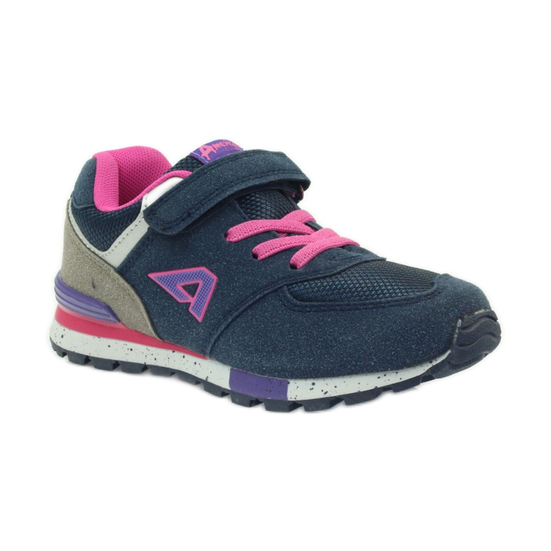American Club American ADI sports shoes for children 15110 pink navy blue 1 American Club American ADI sports shoes for children 15110 pink navy blue 1