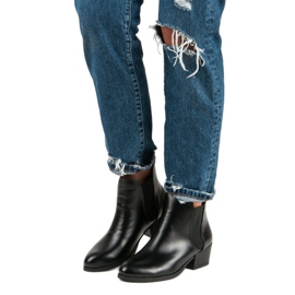 Corina Black Chelsea boots with high heels 1