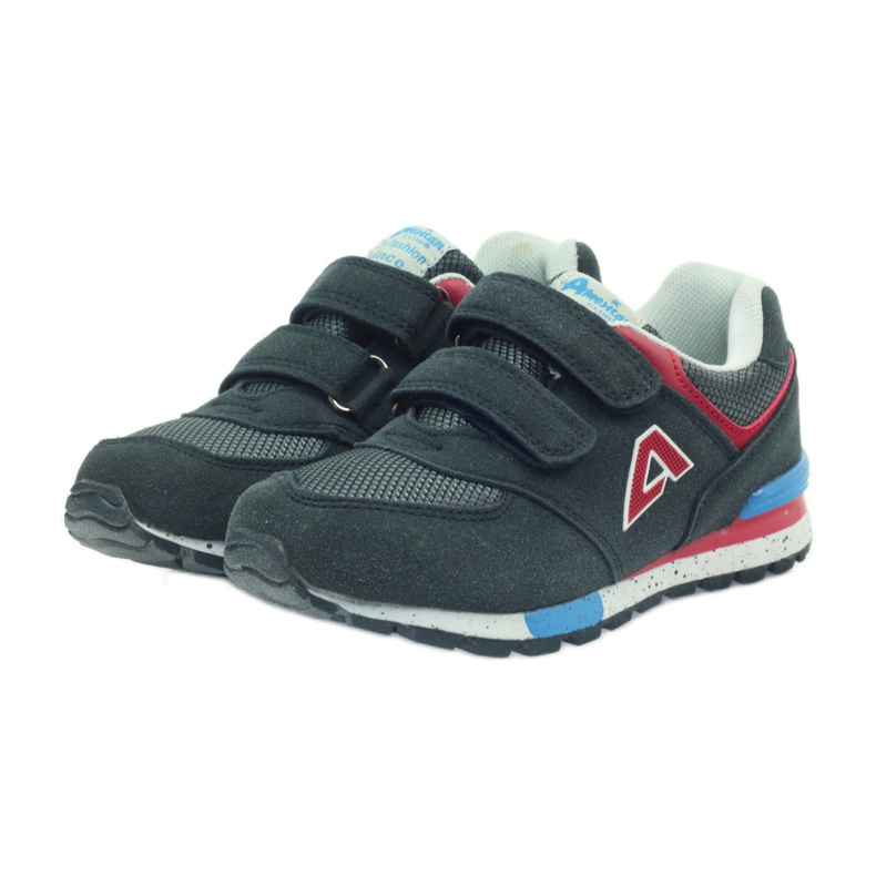 American Club American ADI sports shoes for children 15110 grey red navy blue 3 American Club American ADI sports shoes for children 15110 grey red navy blue 3