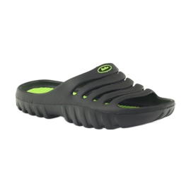 American Club American children's pool shoes slippers black 1