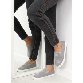 Gray slip-on sneakers BL126P Gray grey 1