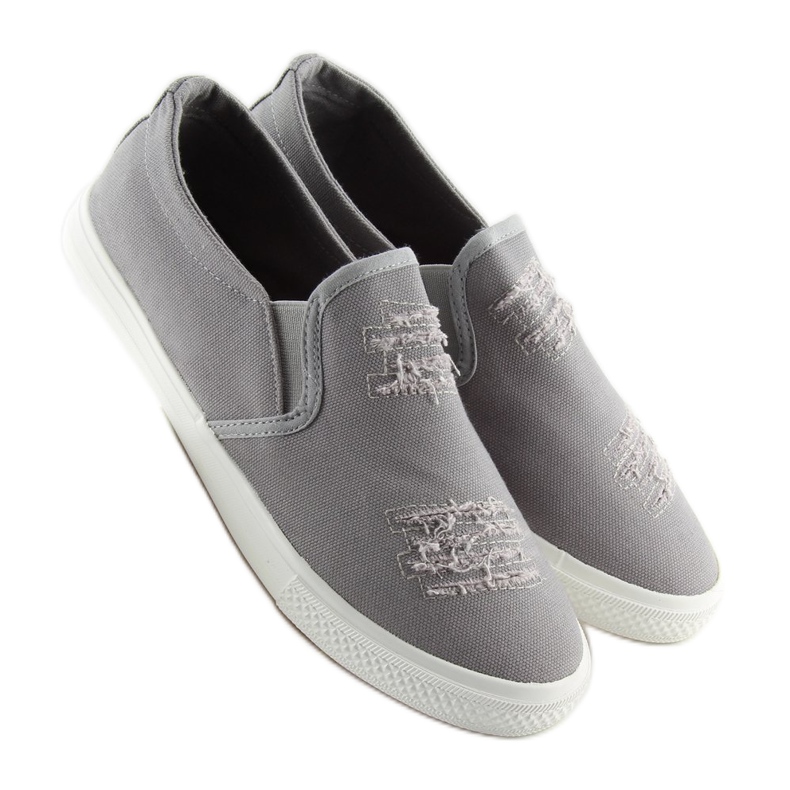 Gray slip-on sneakers BL126P Gray grey 2