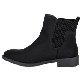 Ladies' black Chelsea boots 1