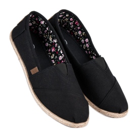 Mckeylor Black slip-on espadrilles 1