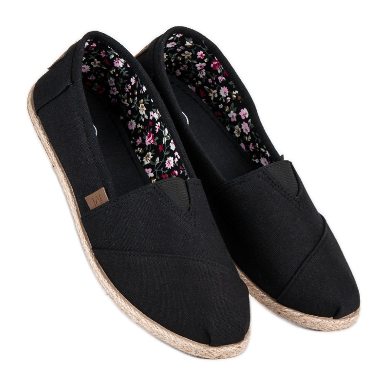 Mckeylor Black slip-on espadrilles 1