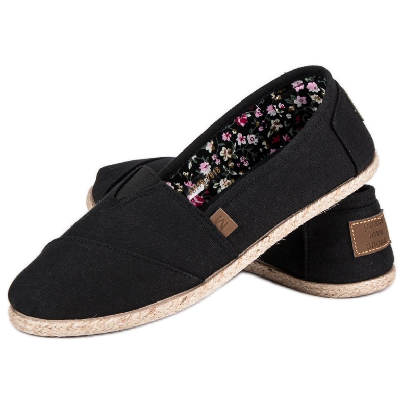 Mckeylor Black slip-on espadrilles 2