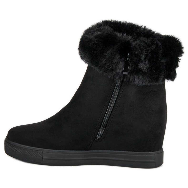 Seastar Black wedge boots 1