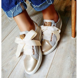 Filippo Golden Tied Shoes 1