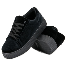 McKey Velor Creepers Sneakers black 2