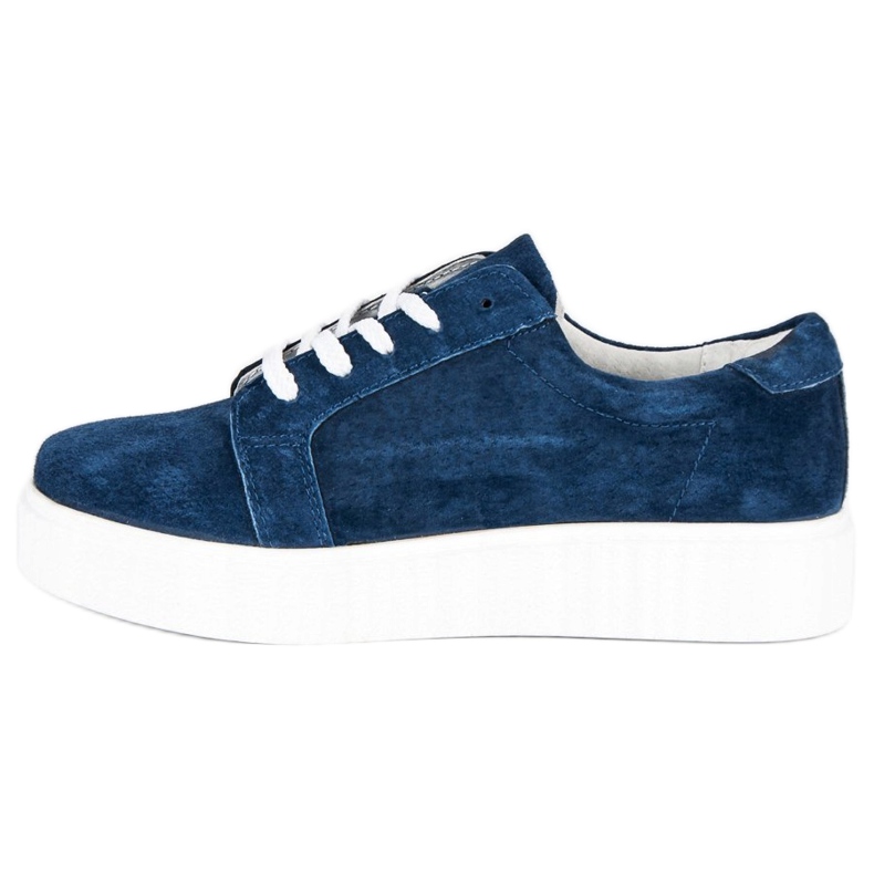 Filippo Leather Creepers Sneakers blue 1 Filippo Leather Creepers Sneakers blue 1