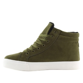 Green ankle-high sneakers W-3072 2