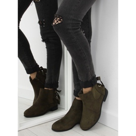 Green Chelsea boots for women 3740 Olive 2