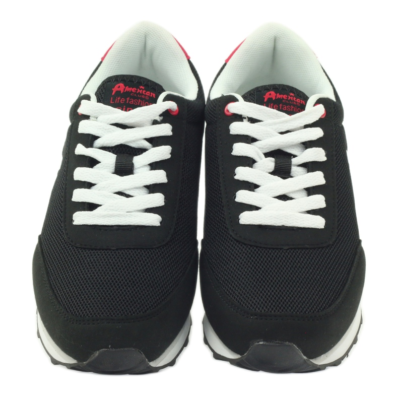 American Club American ADI sports shoes for women 1756 black red 4