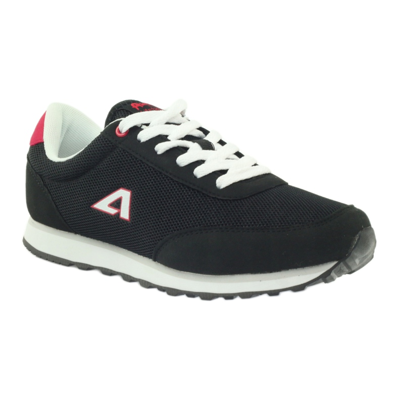 American Club American ADI sports shoes for women 1756 black red 1