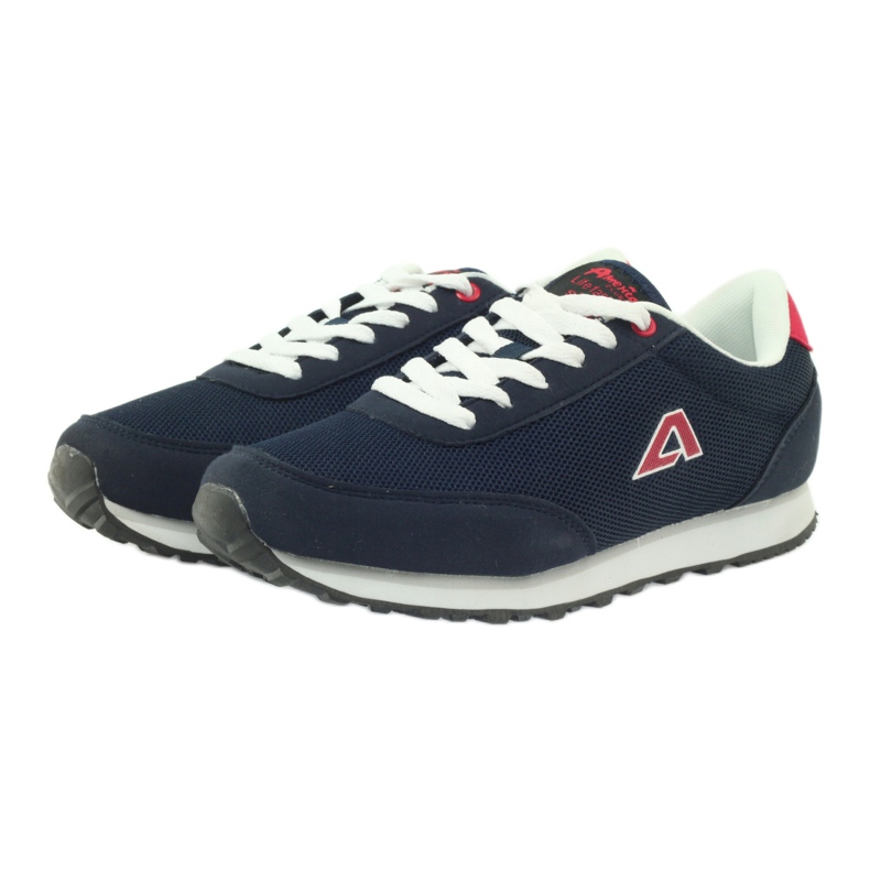 American Club American ADI sports shoes for women 1756 navy blue red 3