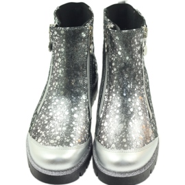 Boots insulated boots Bartek black and silver grey 5