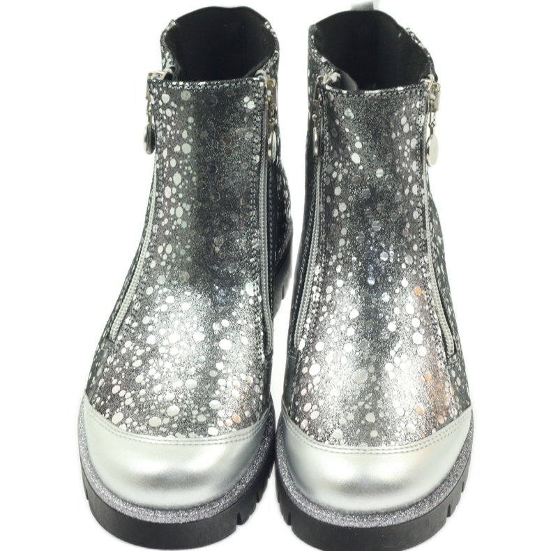 Boots insulated boots Bartek black and silver grey 5