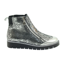 Boots insulated boots Bartek black and silver grey 1
