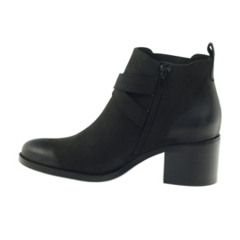 Boots decorated with Badura 7690 stripes black 2