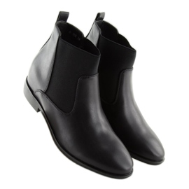Black Chelsea boots A-188 Black 1