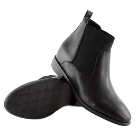 Black Chelsea boots A-188 Black 2