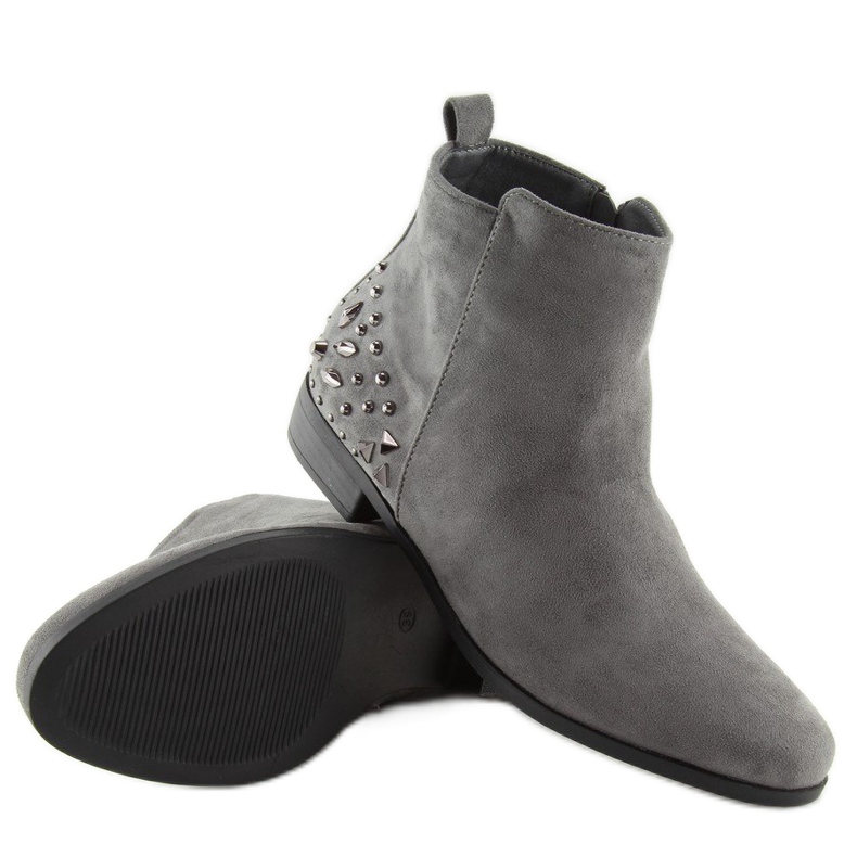 Gray Jodhpur boots MB188-112 gray grey 1