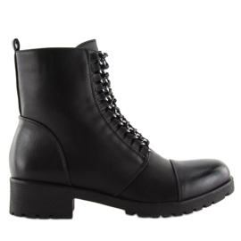 Black Workery boots A89626 Black 2