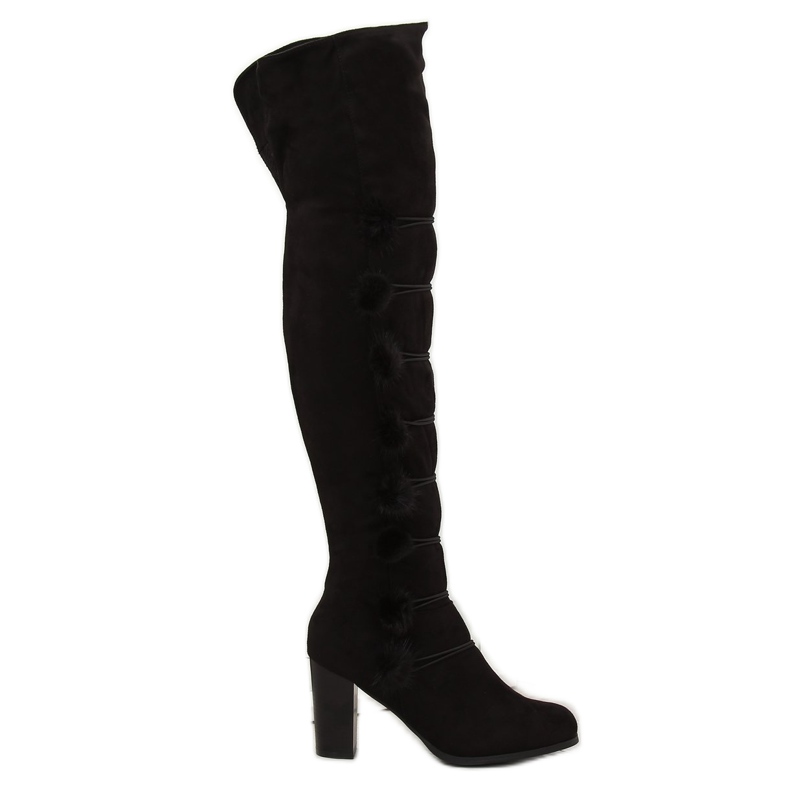 Black Musketeer boots FC-H115 Black 1 Black Musketeer boots FC-H115 Black 1