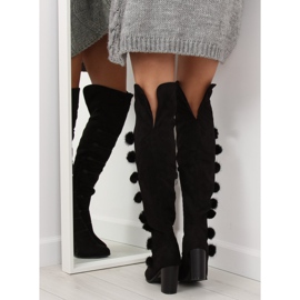 Black Musketeer boots FC-H115 Black 2 Black Musketeer boots FC-H115 Black 2