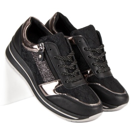 Kayla Stylish Women's Sneakers black 1