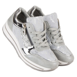 Kayla Stylish women's sneakers grey 2